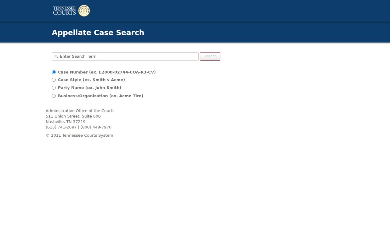 Tennessee appellate search for Sequatchie County criminal court cases
